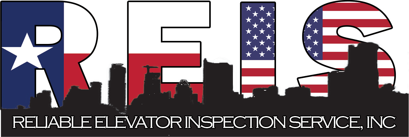A picture of an elevator inspection logo.